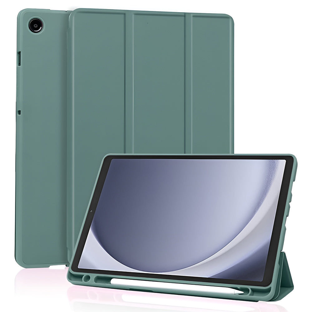 Pouzdro pro Samsung Galaxy Tab A11 / Tab A9, Techsuit, Flex Trifold New Model, Zelená