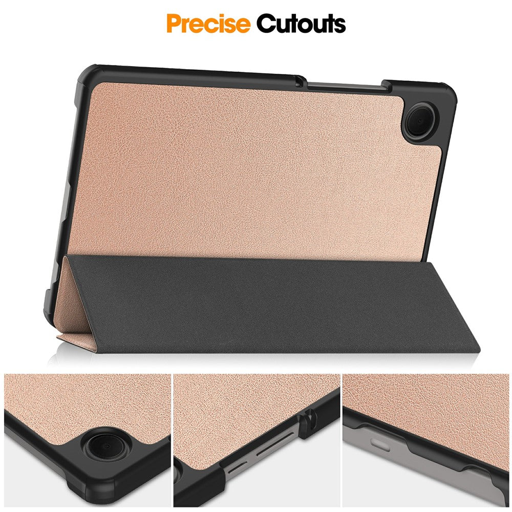 Pouzdro pro Samsung Galaxy Tab A11 / Tab A9, Techsuit, FoldPro, Růžové Zlato