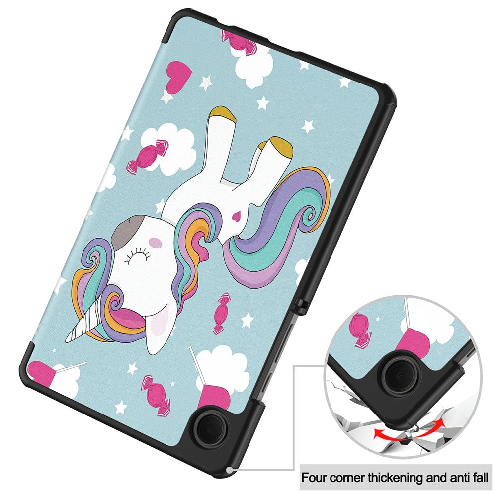 Pouzdro pro Samsung Galaxy Tab A11 / Tab A9, Techsuit, FoldPro Unicorn Nový Model, Vícebarevné