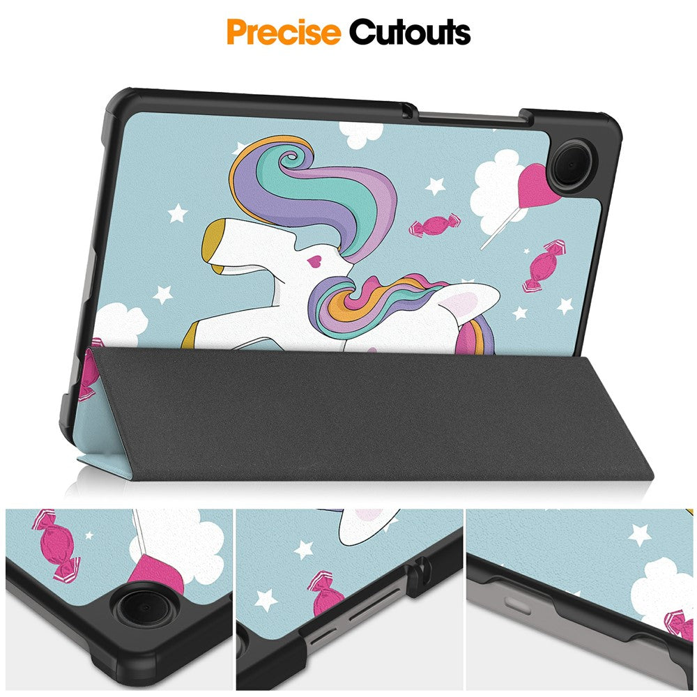 Pouzdro pro Samsung Galaxy Tab A11 / Tab A9, Techsuit, FoldPro Unicorn Nový Model, Vícebarevné
