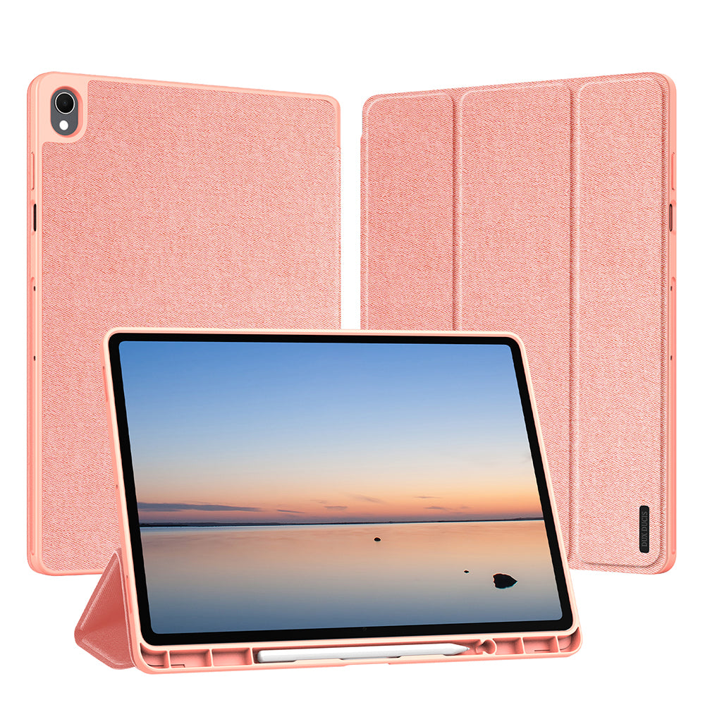 Pouzdro pro Samsung Galaxy Tab S12 Plus, DUX DUCIS, Domo s držákem na pero, růžové