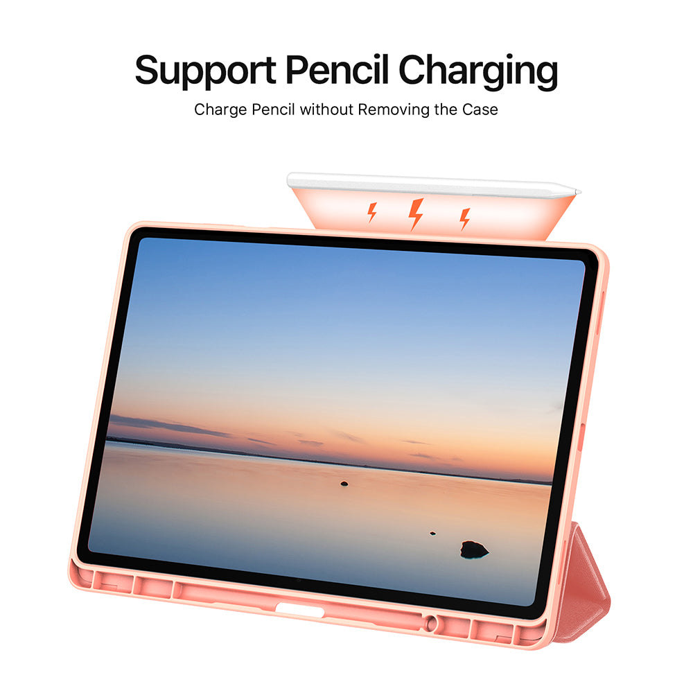 Pouzdro pro Samsung Galaxy Tab S12 Plus, DUX DUCIS, Domo s držákem na pero, růžové