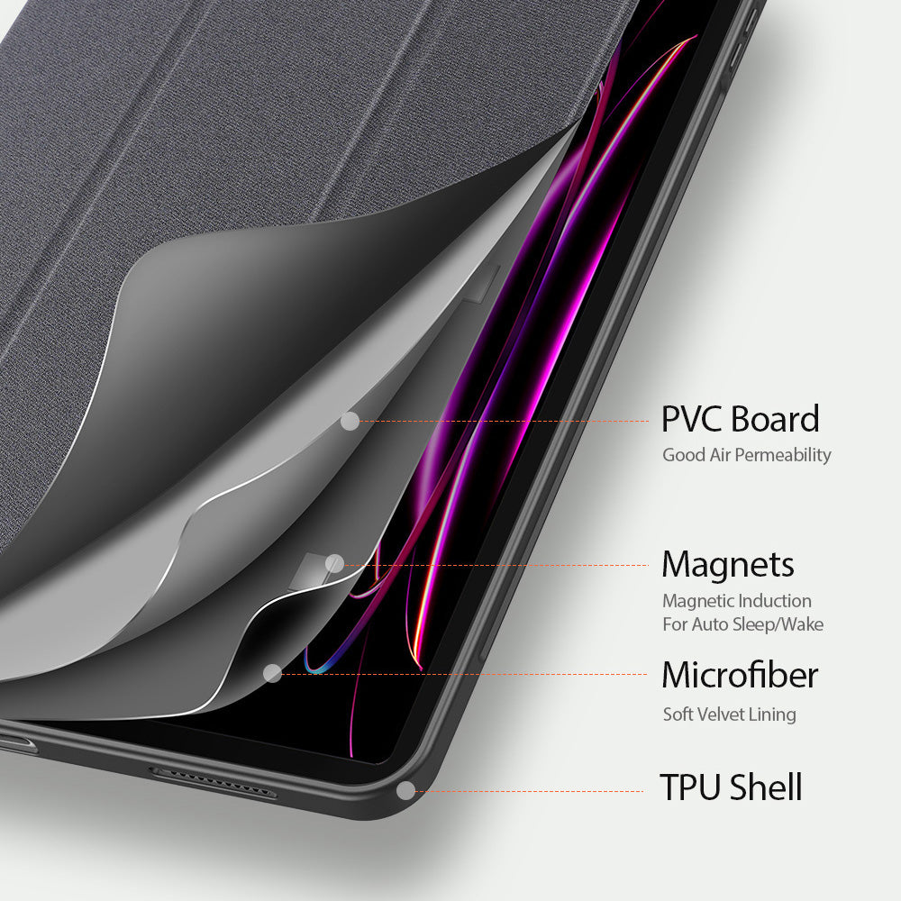 Pouzdro pro Samsung Galaxy Tab S12 Ultra / Tab S11 Ultra, DUX DUCIS, Domo s držákem na pero, černé