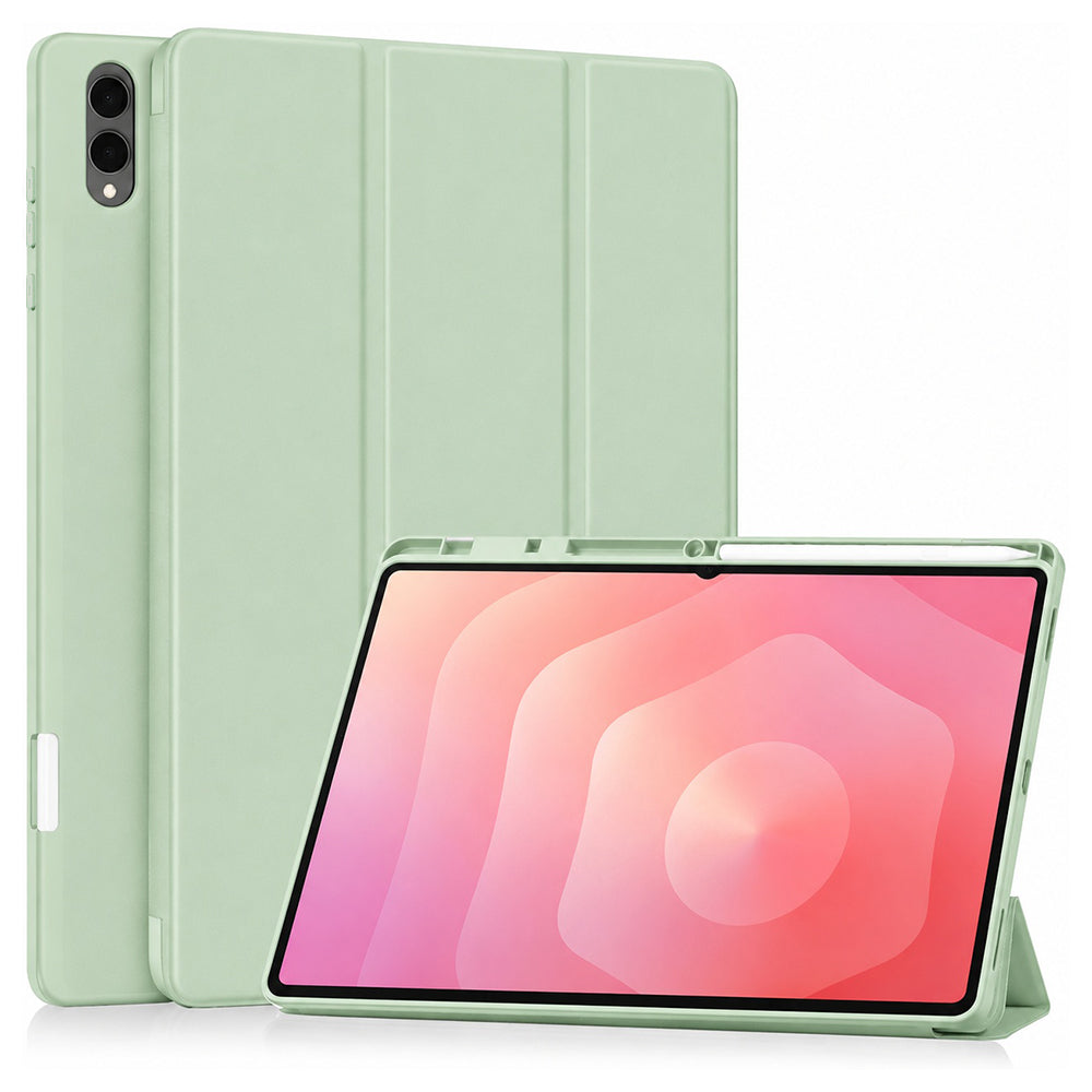 Pouzdro pro Samsung Galaxy Tab S12 Ultra / Tab S11 Ultra, Techsuit, Flex Trifold, Matcha zelené