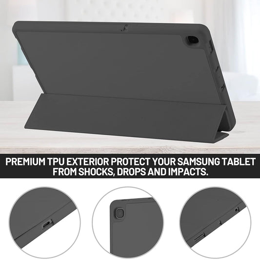 Pouzdro pro Samsung Galaxy Tab S6 Lite (2024) / Tab S6 Lite (2022) / Tab S6 Lite (2020), Techsuit, Flex Trifold, Černé