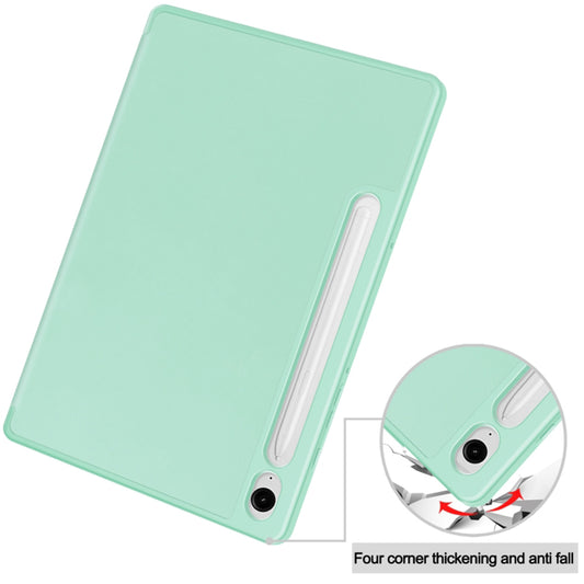 Pouzdro pro Samsung Galaxy Tab S9 FE / Tab S9 / Tab S10 FE, Techsuit, Flex Trifold, Matcha zelené