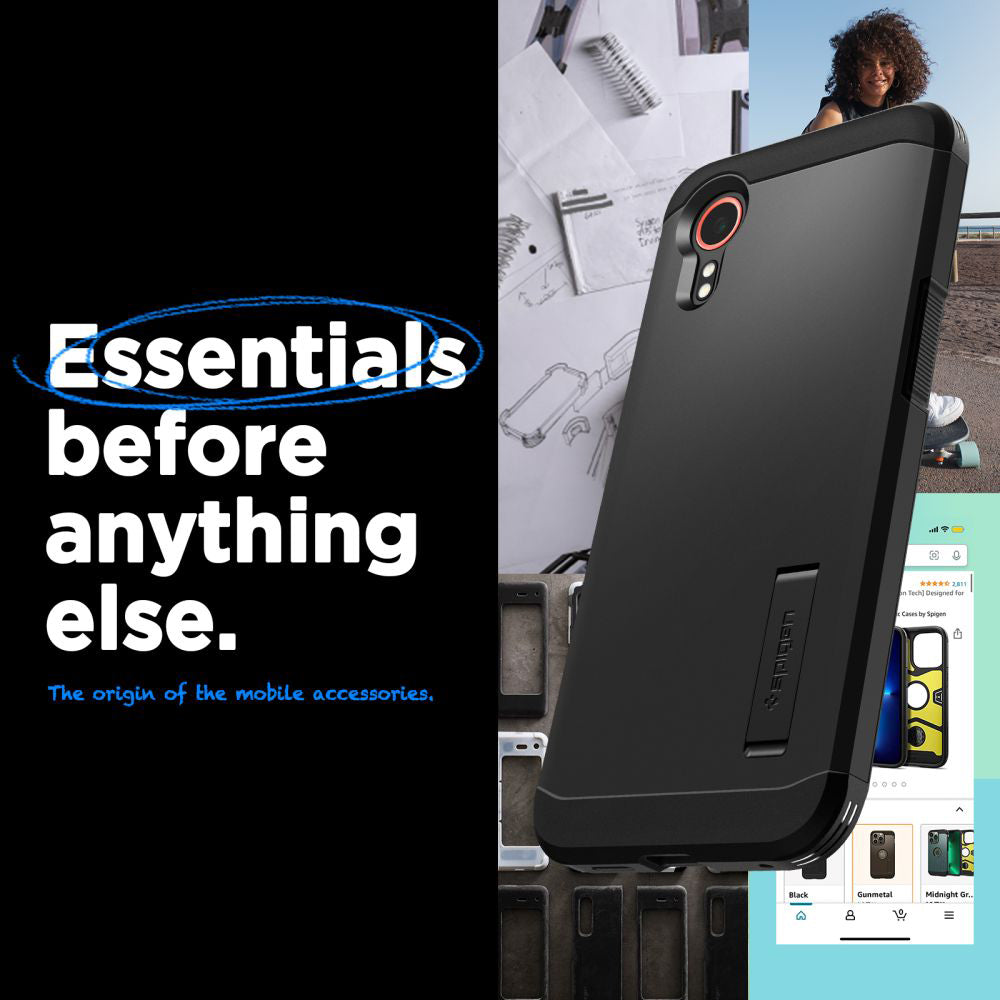Pouzdro pro Samsung Galaxy Xcover7 G556, Spigen, Tough Armor, Černá ACS07505