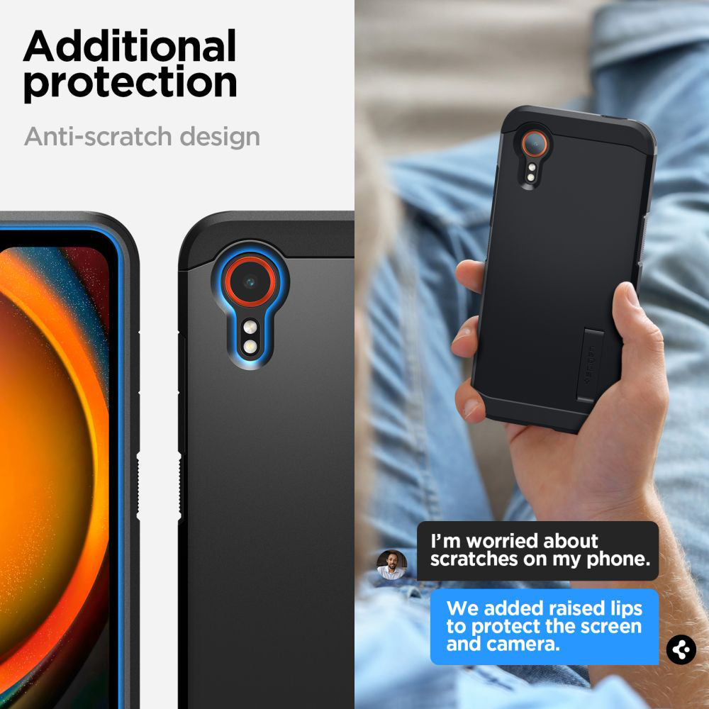 Pouzdro pro Samsung Galaxy Xcover7 G556, Spigen, Tough Armor, Černá ACS07505