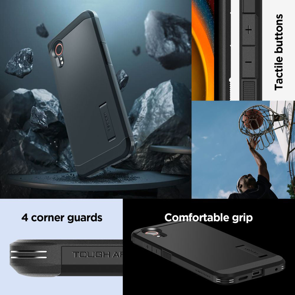 Pouzdro pro Samsung Galaxy Xcover7 G556, Spigen, Tough Armor, Černá ACS07505