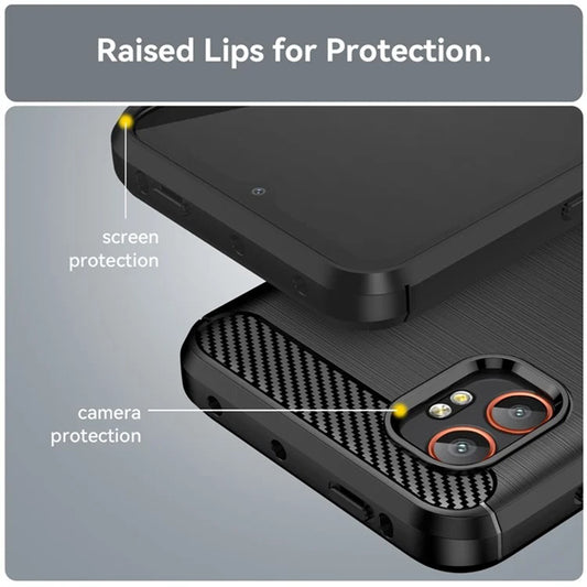 Pouzdro pro Samsung Galaxy XCover7 Pro, Techsuit, Carbon, Černá
