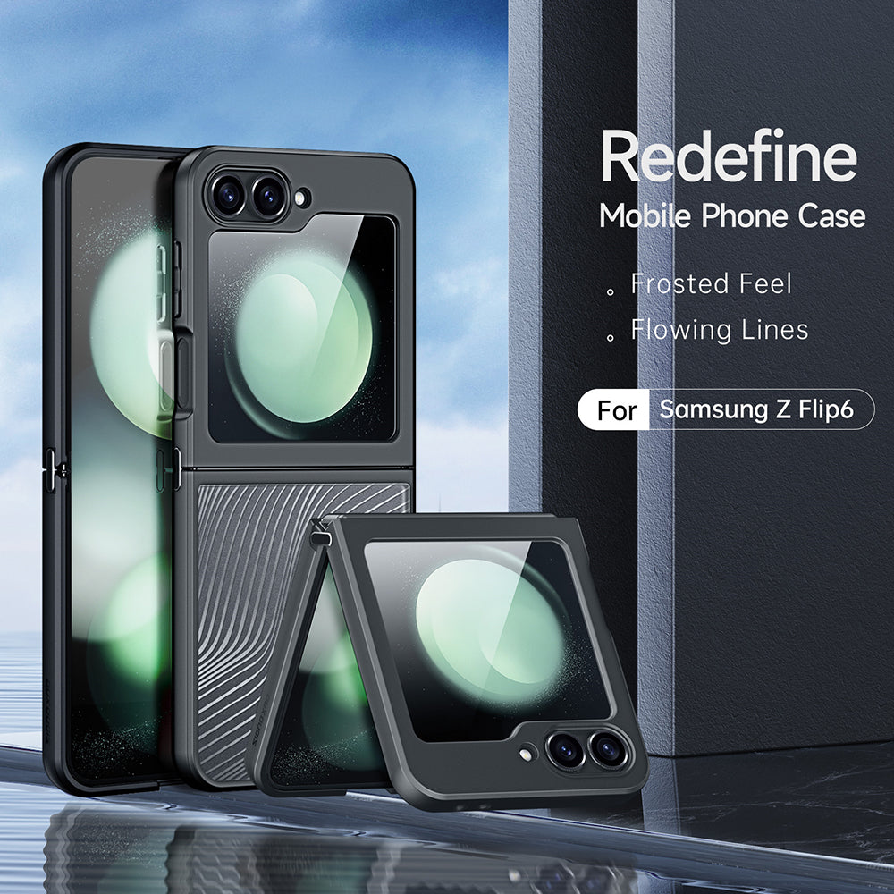 Pouzdro pro Samsung Galaxy Z Flip6 F741, DUX DUCIS, Aimo, Černé