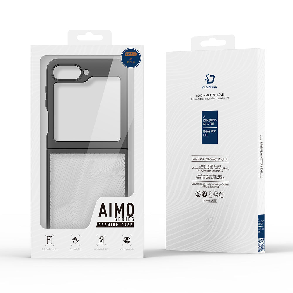 Pouzdro pro Samsung Galaxy Z Flip6 F741, DUX DUCIS, Aimo, Černé