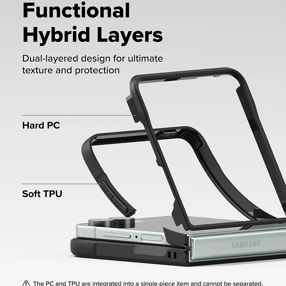 Pouzdro pro Samsung Galaxy Z Flip7 F766, Ringke, Onyx, Černé
