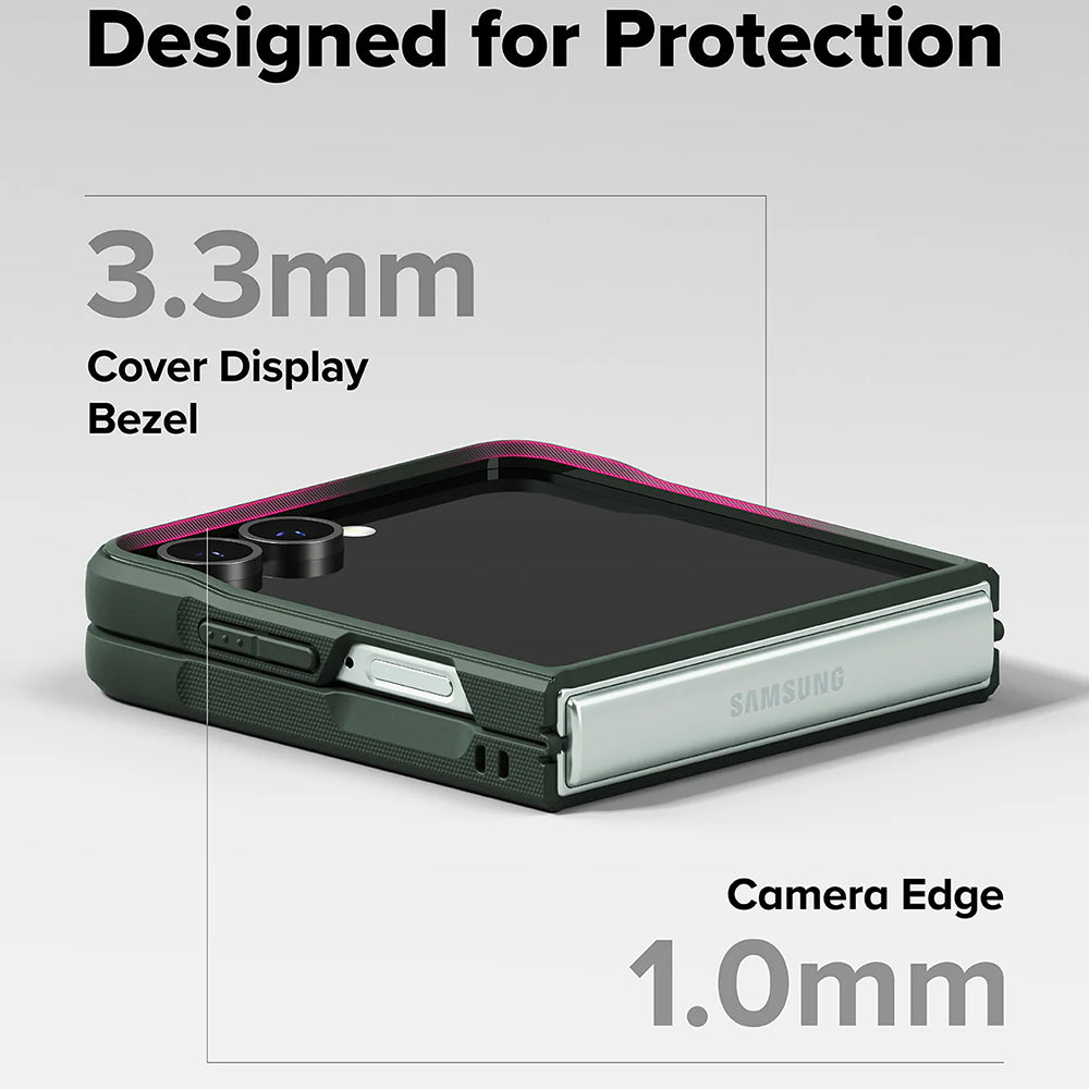 Pouzdro pro Samsung Galaxy Z Flip7 F766, Ringke, Onyx, Tmavě zelené