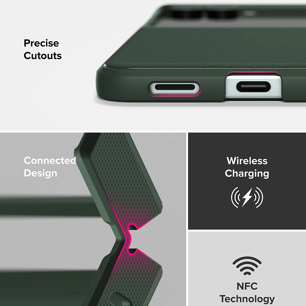 Pouzdro pro Samsung Galaxy Z Flip7 F766, Ringke, Onyx, Tmavě zelené