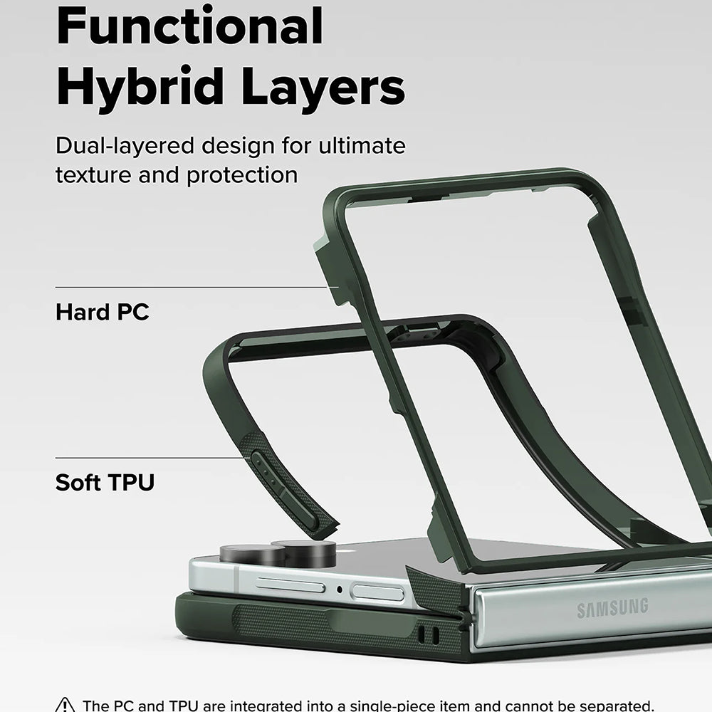 Pouzdro pro Samsung Galaxy Z Flip7 F766, Ringke, Onyx, Tmavě zelené