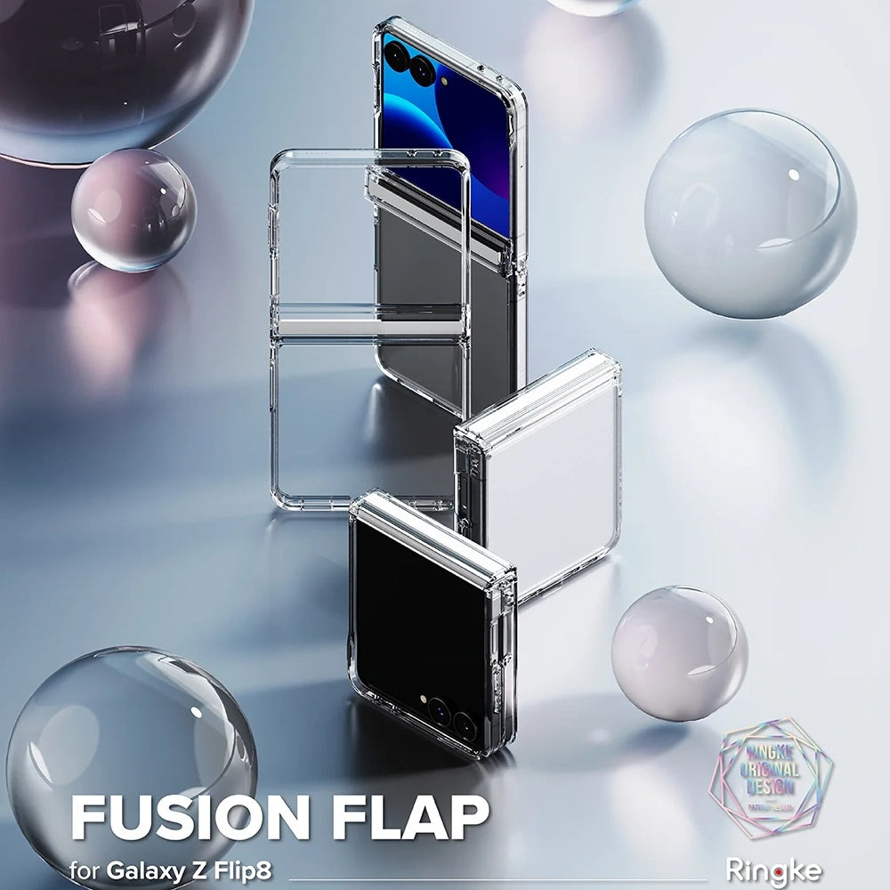 Pouzdro pro Samsung Galaxy Z Flip8 F776, Ringke, Fusion Flap, Průhledné