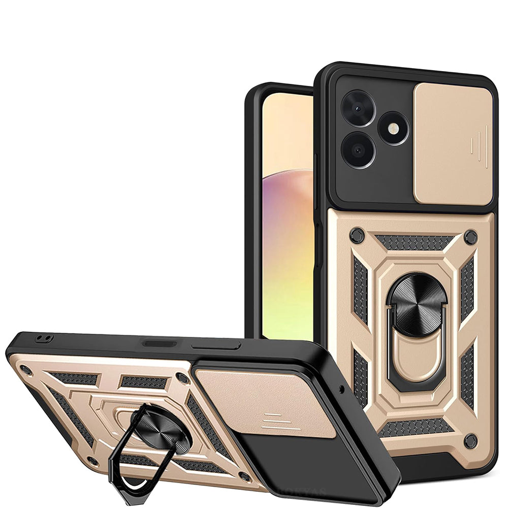 Pouzdro pro Samsung Galaxy Z Flip8 F776, Techsuit, CamShield, Zlaté