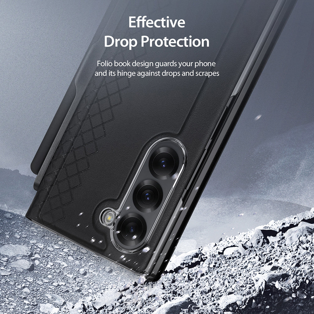 Pouzdro pro Samsung Galaxy Z Fold6 F956, DUX DUCIS, Bril, Modrá