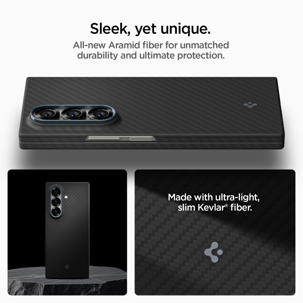 Pouzdro pro Samsung Galaxy Z Fold7 F966, Spigen, Air Skin, Černá ACS09555