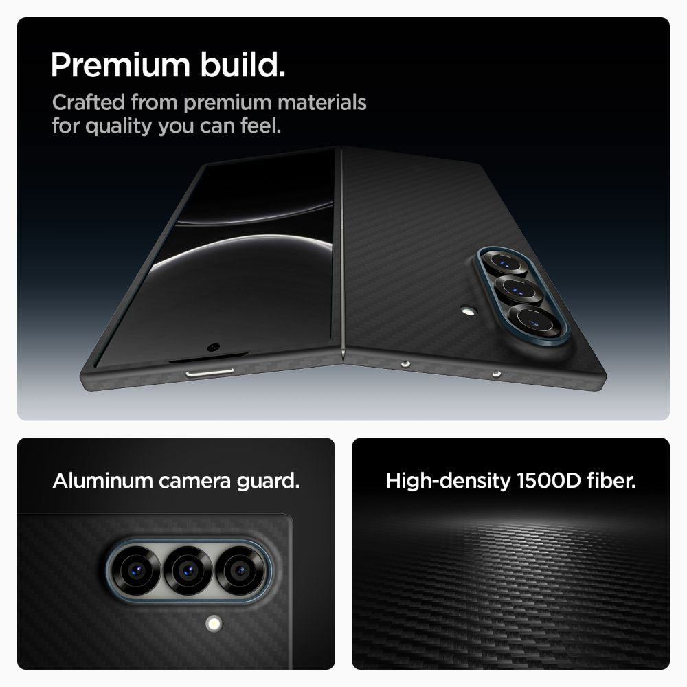 Pouzdro pro Samsung Galaxy Z Fold7 F966, Spigen, Air Skin, Černá ACS09555