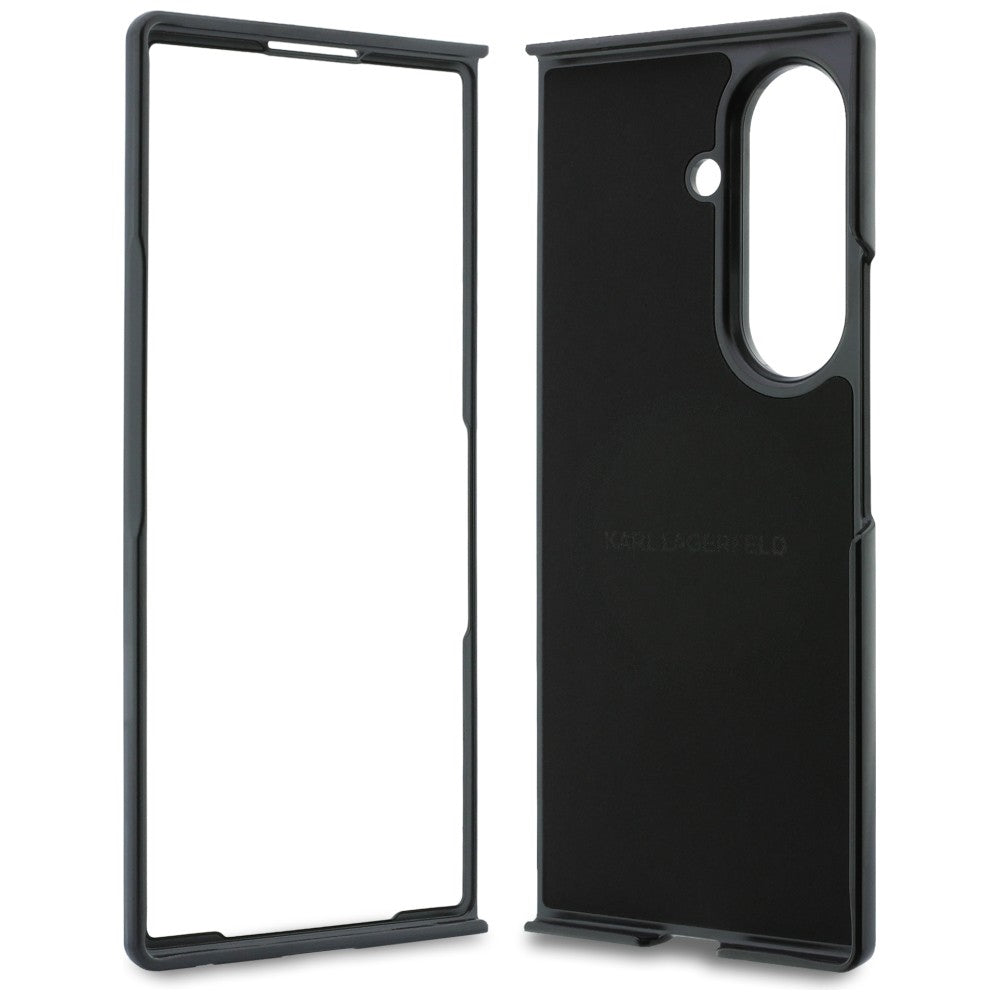 Pouzdro pro Samsung Galaxy Z Fold8 Ultra F976, Karl Lagerfeld, Karl & Choupette Head Pin, Černá