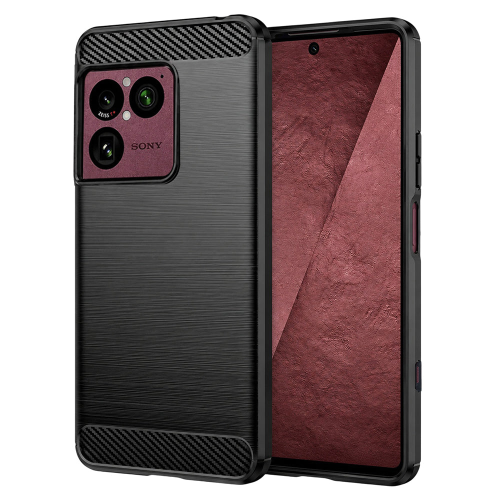 Pouzdro pro Sony Xperia 1 VIII, Techsuit, Carbon, Černé