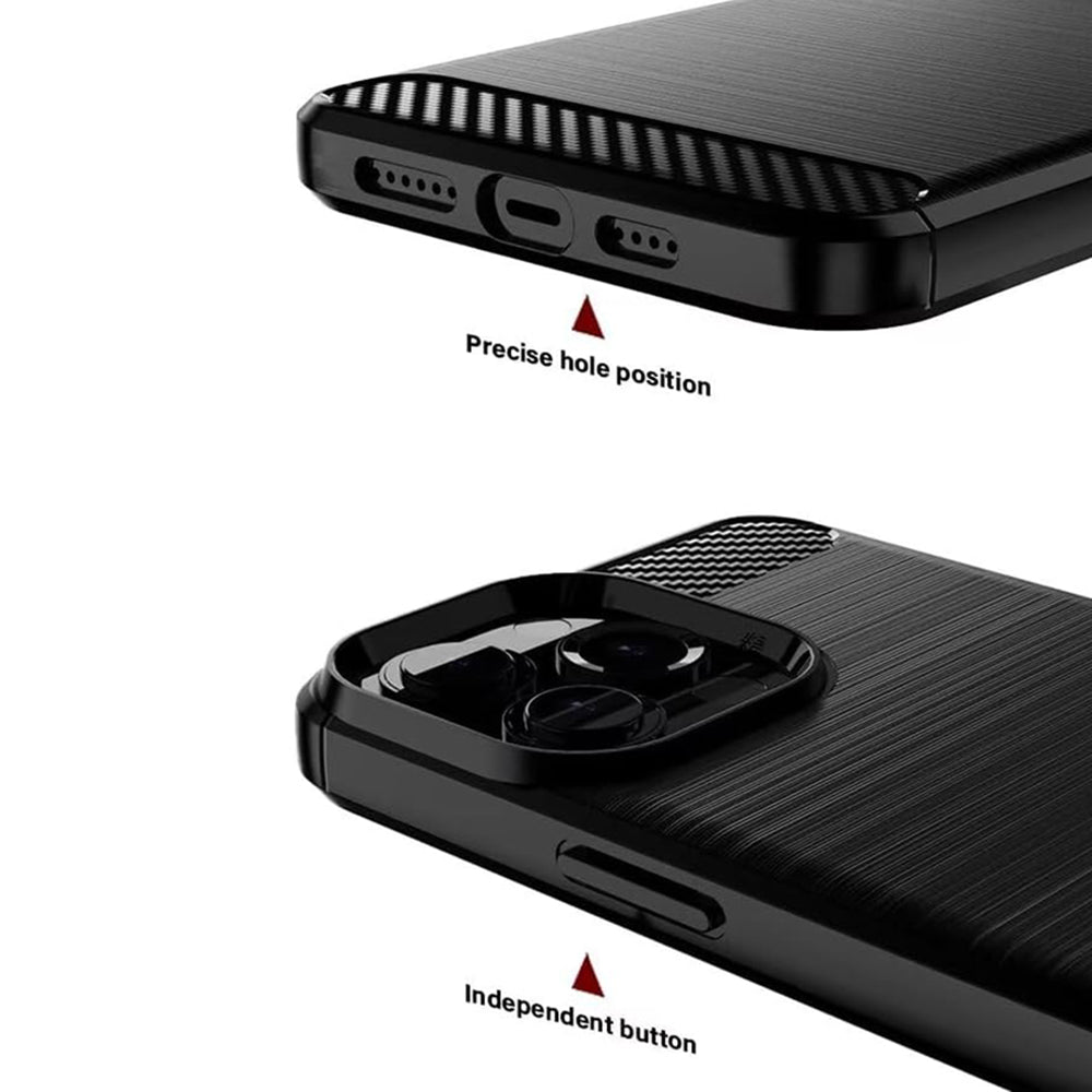 Pouzdro pro Sony Xperia 1 VIII, Techsuit, Carbon, Černé