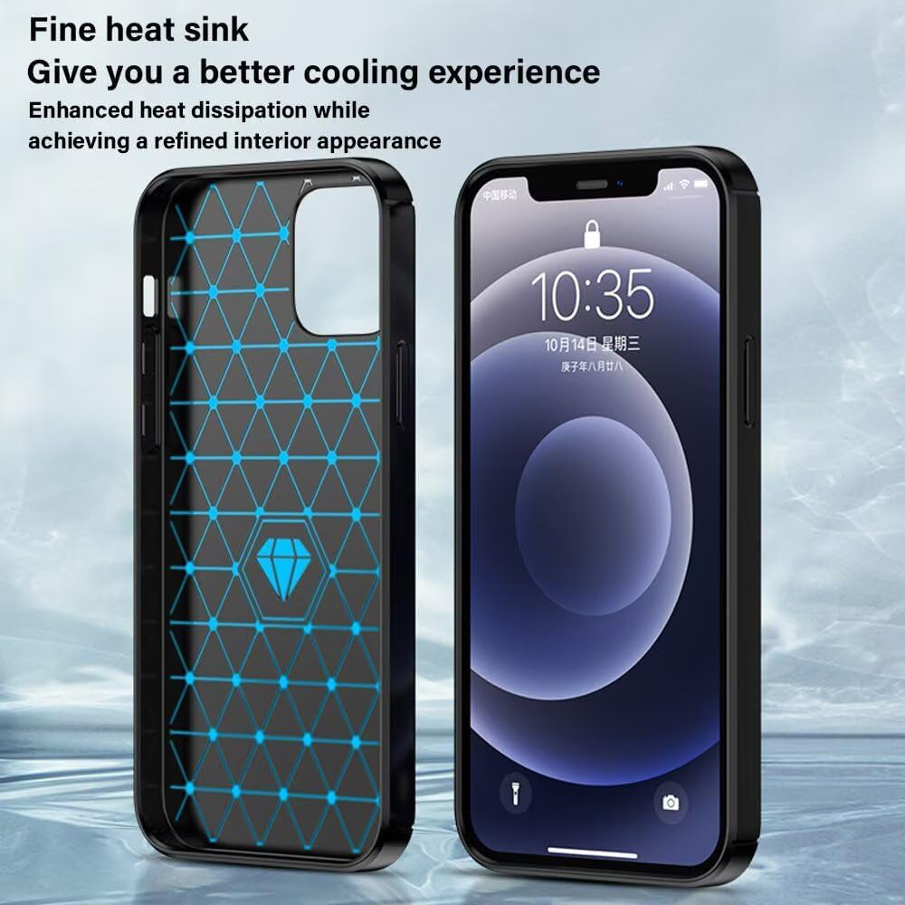 Pouzdro pro Sony Xperia 1 VIII, Techsuit, Carbon, Černé