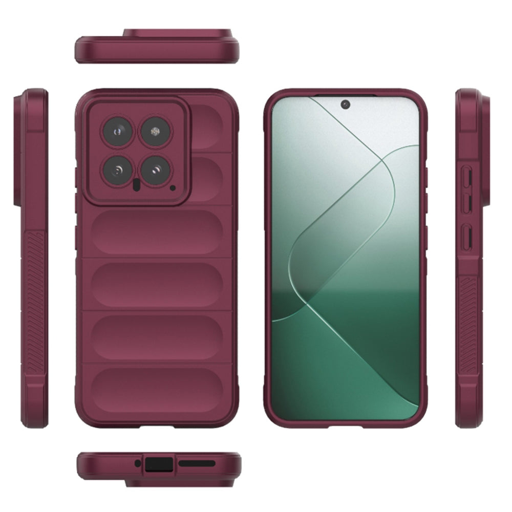 Pouzdro pro Xiaomi 14, Techsuit, Magic Shield, Višňová