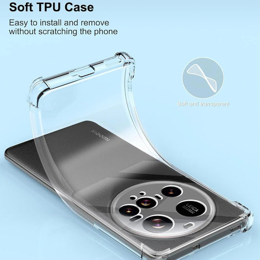 Pouzdro pro Xiaomi 15 Ultra, Techsuit, nárazuvzdorné průhledné, transparentní
