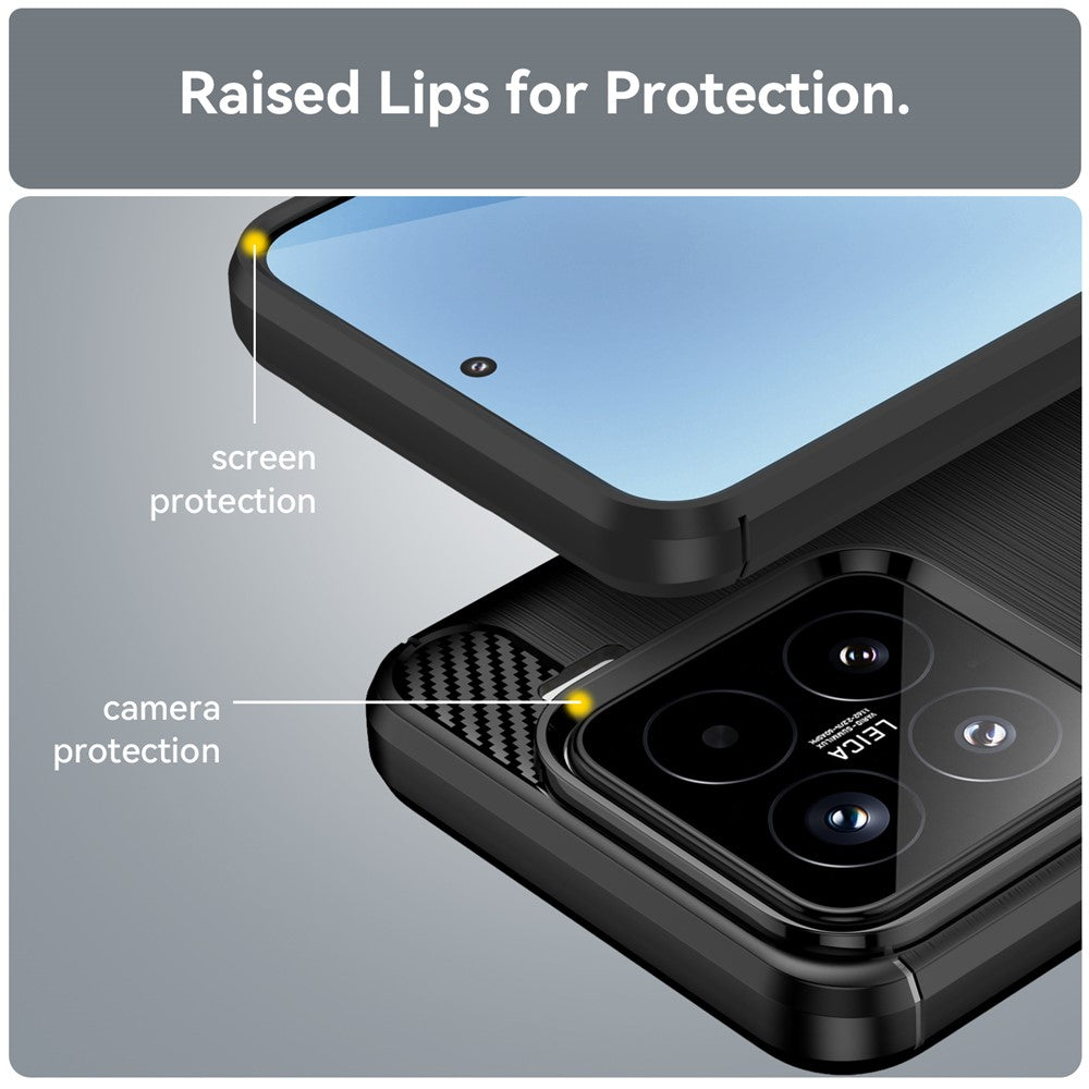 Pouzdro pro Xiaomi 15T Pro, Techsuit, Carbon, Černá