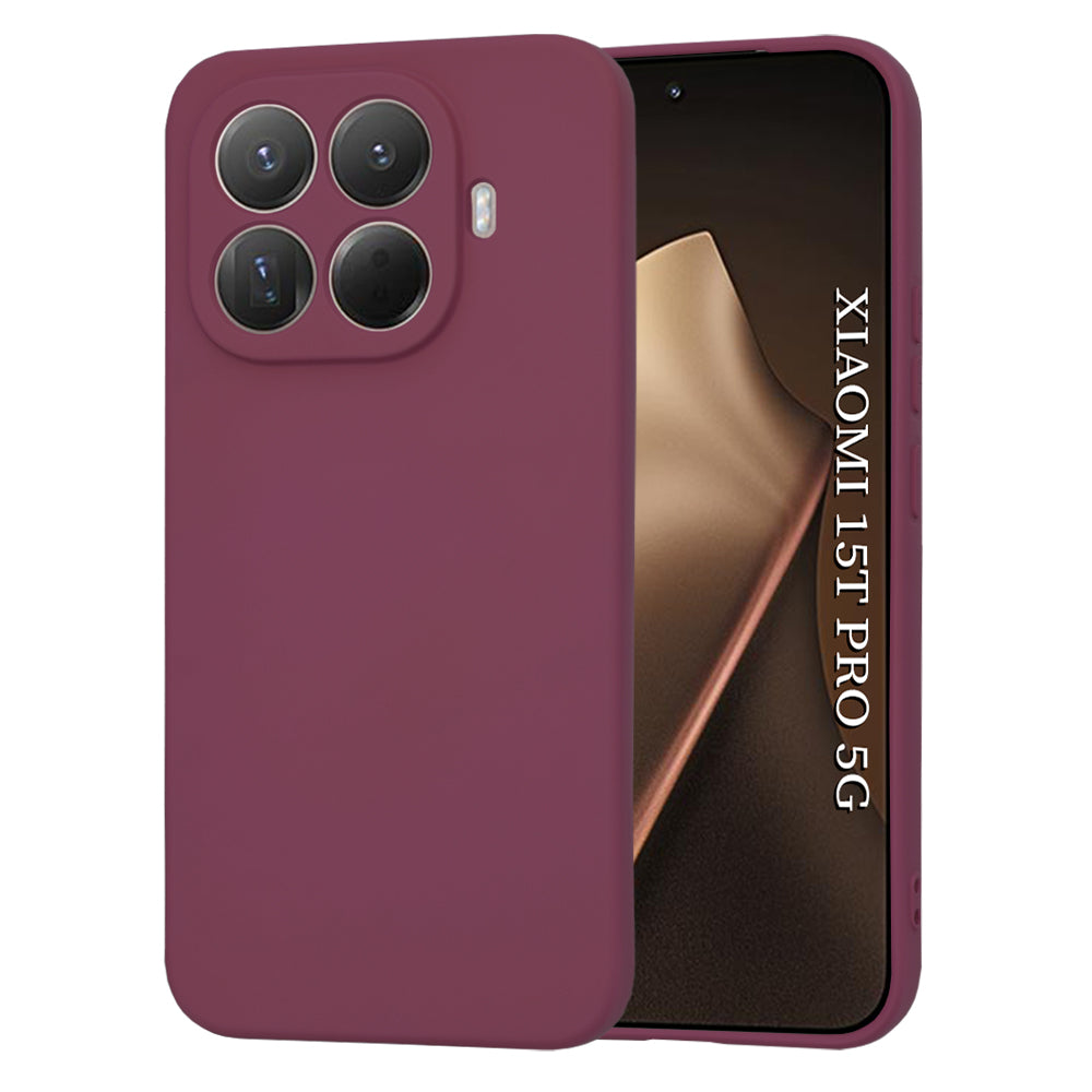 Pouzdro pro Xiaomi 15T Pro, Techsuit, SoftFlex, Višňová