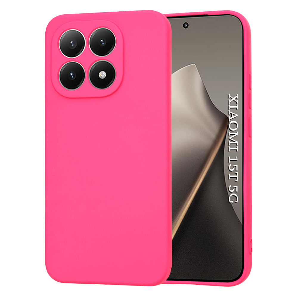 Pouzdro pro Xiaomi 15T, Techsuit, SoftFlex, Tmavě růžová
