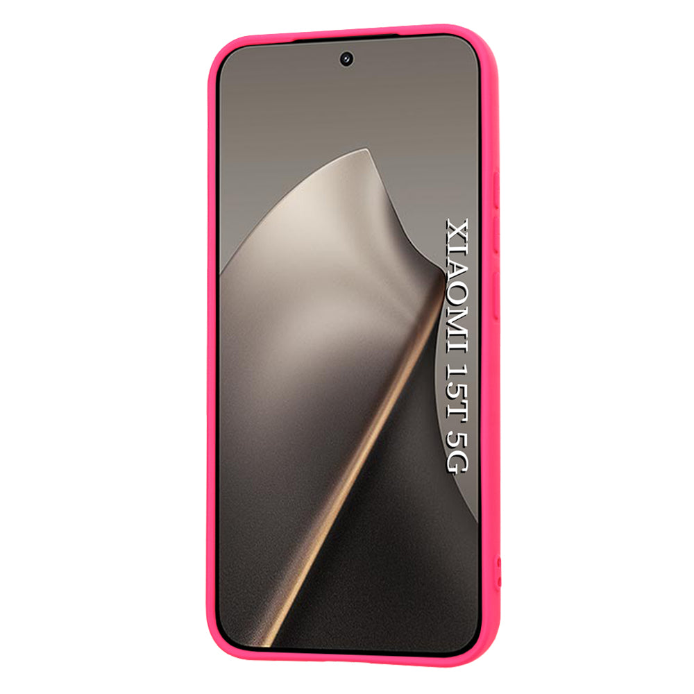 Pouzdro pro Xiaomi 15T, Techsuit, SoftFlex, Tmavě růžová
