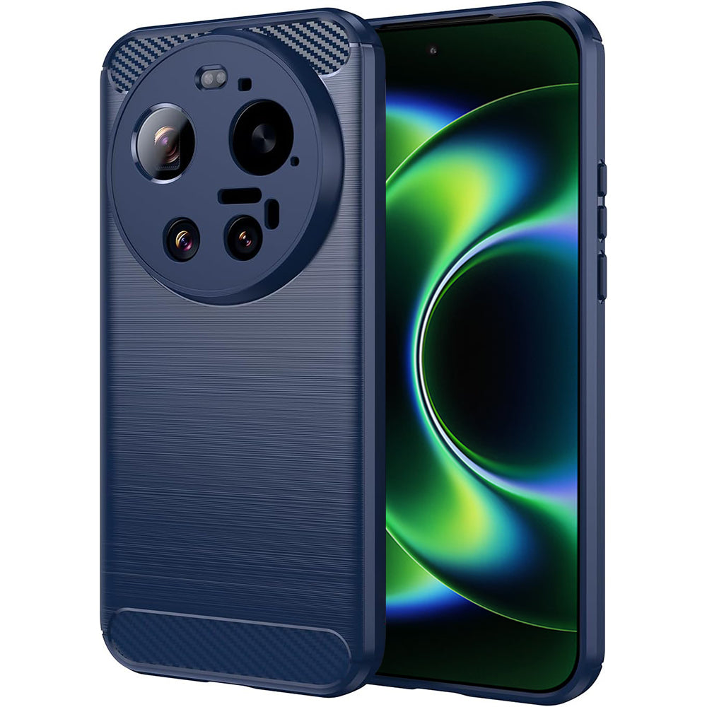Pouzdro pro Xiaomi 17 Ultra, Techsuit, Carbon, Modrá