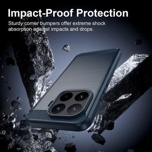 Pouzdro pro Xiaomi 17T Pro, Techsuit, Carbon, Modré