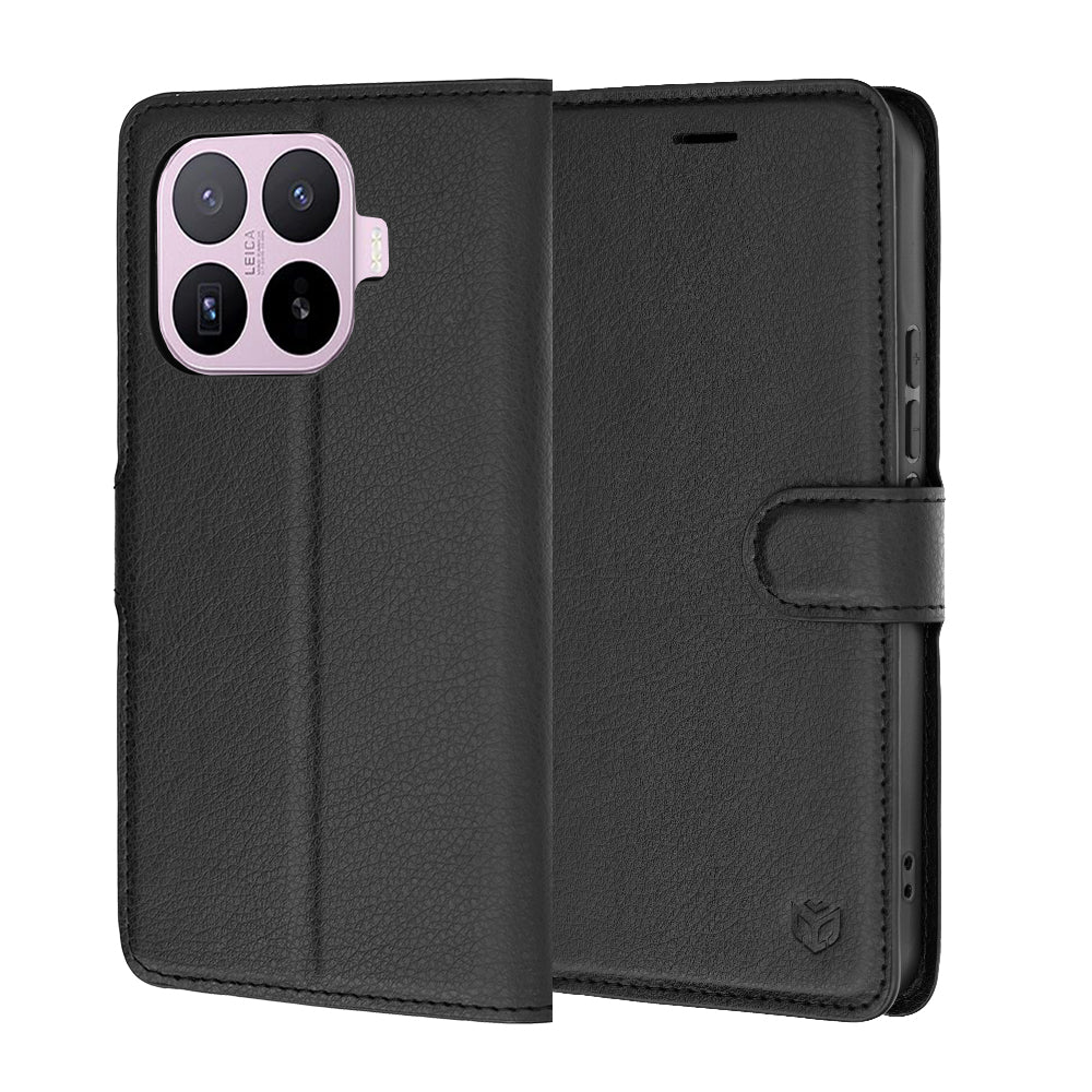 Pouzdro pro Xiaomi 17T, Techsuit, kožené folio, černé
