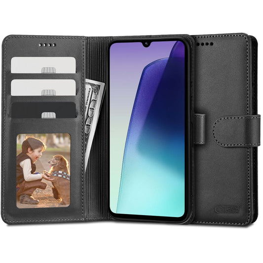 Pouzdro pro Xiaomi Poco C75 / Redmi 14C, Tech-Protect, Peněženka, černé