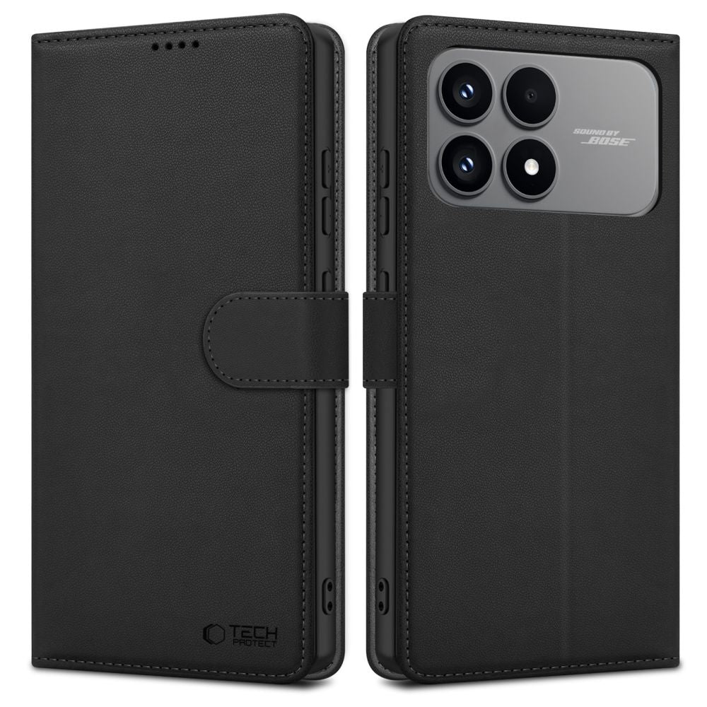 Pouzdro pro Xiaomi Poco F8 Pro, Tech-Protect, Wallet, Černá