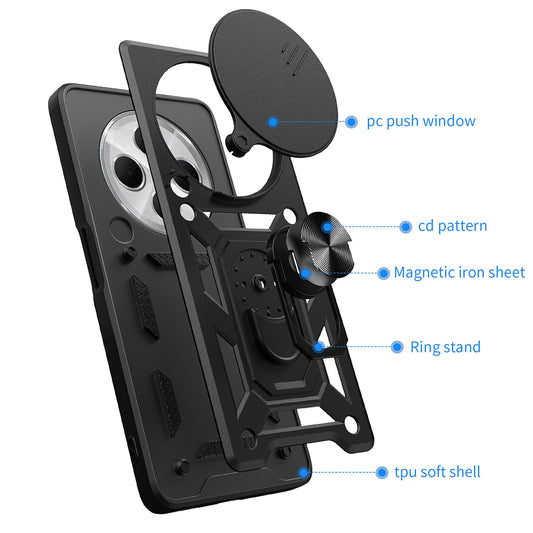 Pouzdro pro Xiaomi Poco C75 / Redmi 14C, Techsuit, CamShield, Černé