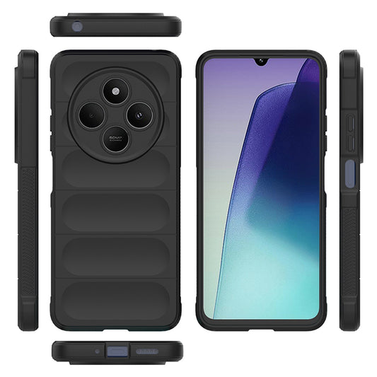 Pouzdro pro Xiaomi Poco C75 / Redmi 14C, Techsuit, Magic Shield, vínové