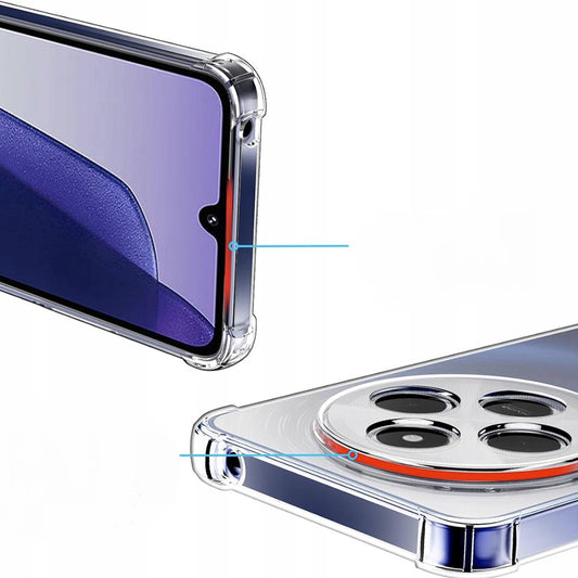 Pouzdro pro Xiaomi Poco C75 / Redmi 14C, Techsuit, nárazuvzdorné průhledné, transparentní
