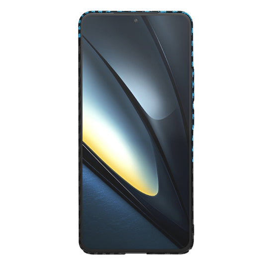 Pouzdro pro Xiaomi Poco F6 Pro, Techsuit, Carbonite FiberShell, Černá Bleu