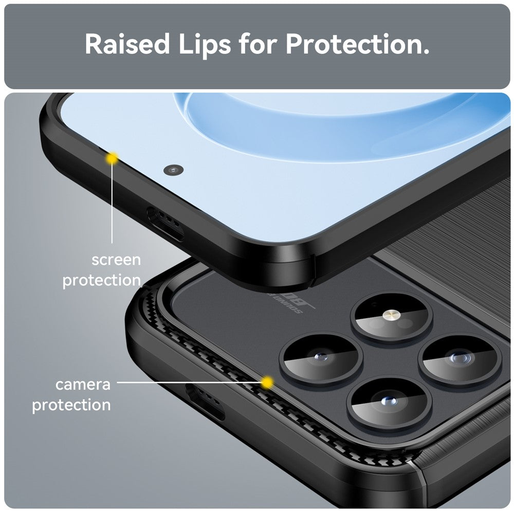 Pouzdro pro Xiaomi Poco F8 Pro, Techsuit, Carbon, Černá