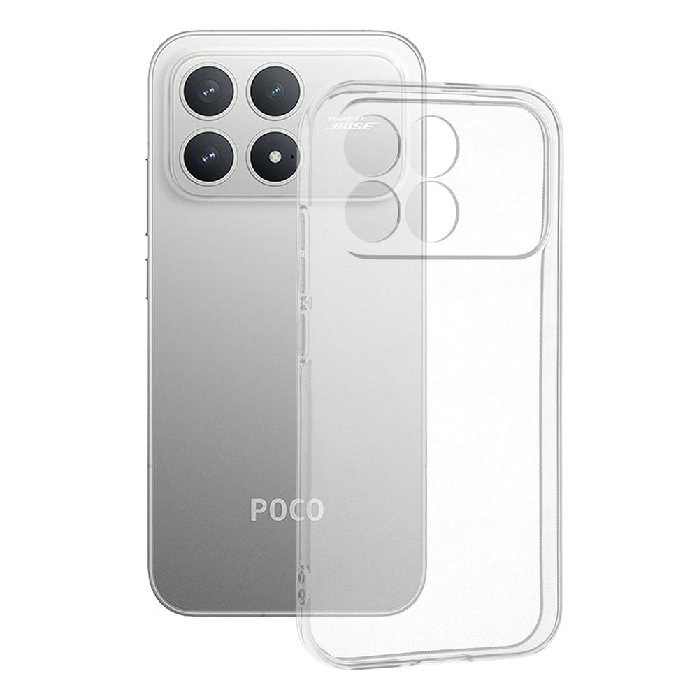 Pouzdro pro Xiaomi Poco F8 Pro, Techsuit, Clear, Transparentní
