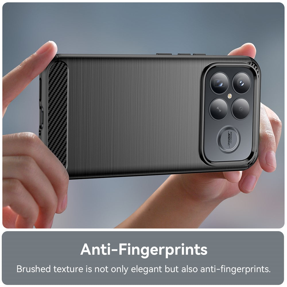 Pouzdro pro Xiaomi Poco F8 Ultra, Techsuit, Carbon, Černá