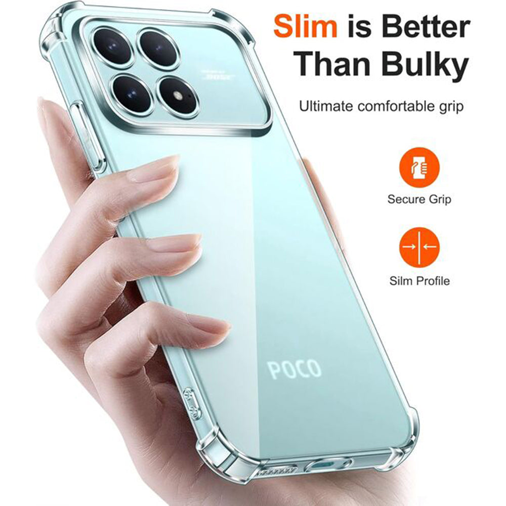 Pouzdro pro Xiaomi Poco F8 Ultra, Techsuit, Shockproof Clear, Průhledné