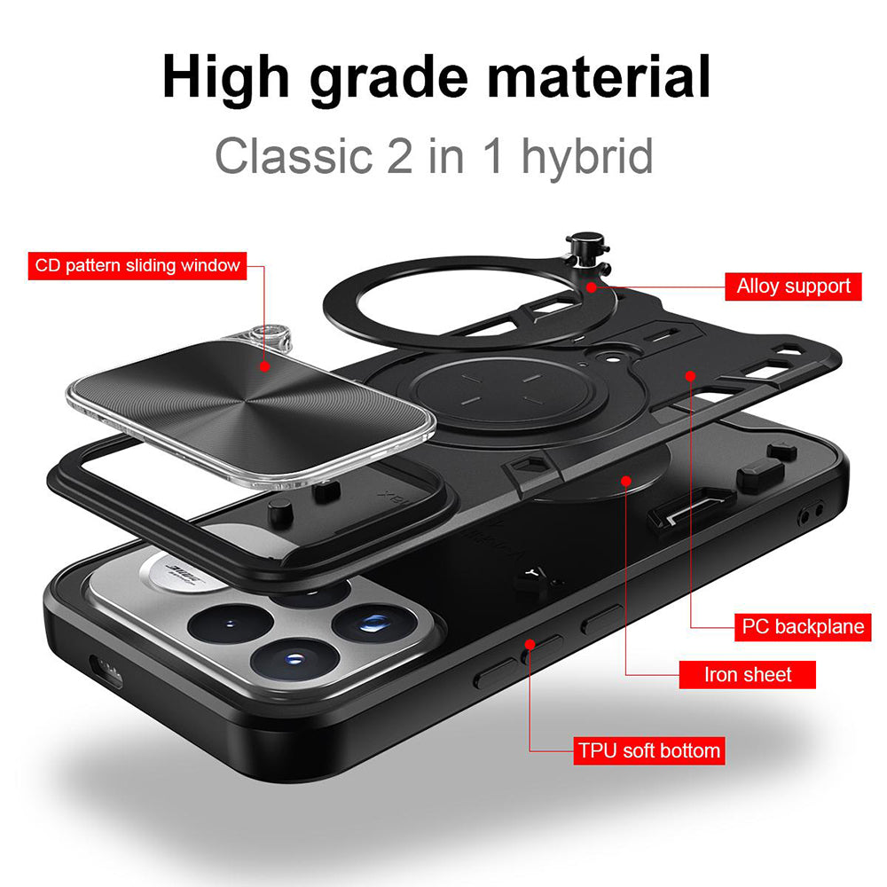 Pouzdro pro Xiaomi Poco F9 Ultra, Techsuit, CamGuard Pro, černé