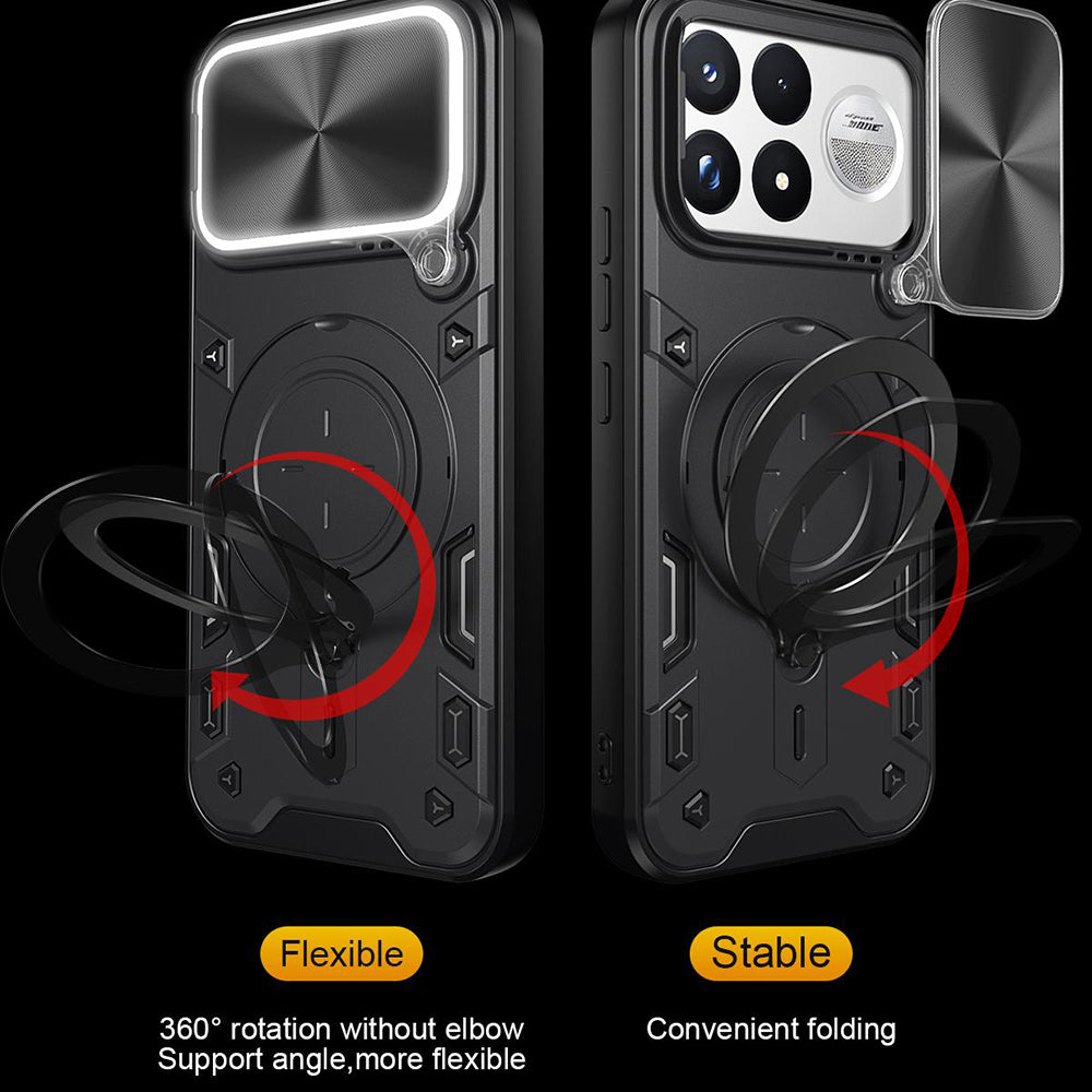 Pouzdro pro Xiaomi Poco F9 Ultra, Techsuit, CamGuard Pro, černé